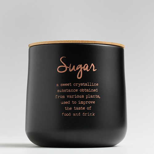 LOFT round sugar canister with bamboo lid Q.B.