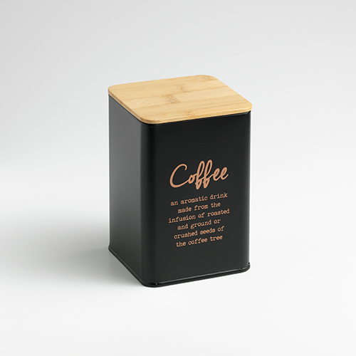 LOFT square coffee canister with bamboo lid Q.B.