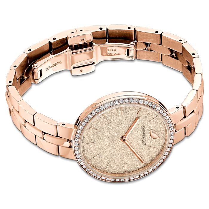 Cosmopolitan watch, Swiss Made, Metal bracelet, Pink, Rose gold-tone finish