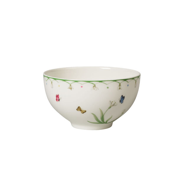 Colourful Spring large bowl, white/green