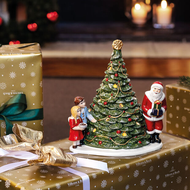 Christmas Toy's Santa on a tree, green/multicoloured