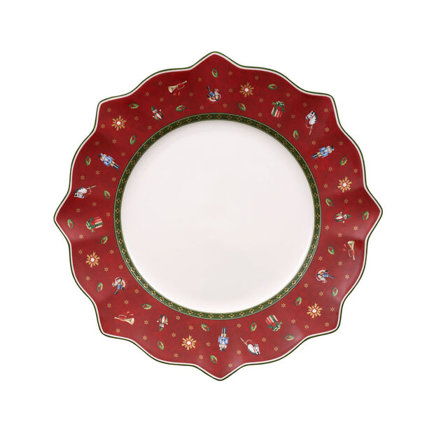 Toy's Delight red dinner plate