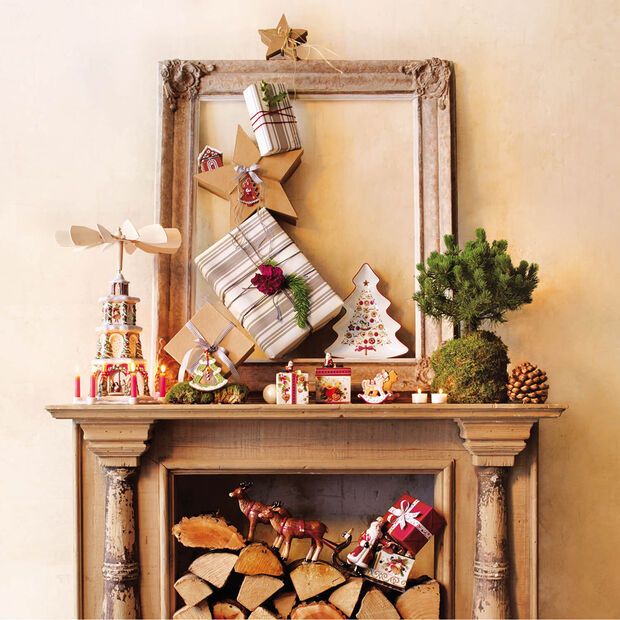 Winter Bakery Delight large tree-shaped bowl