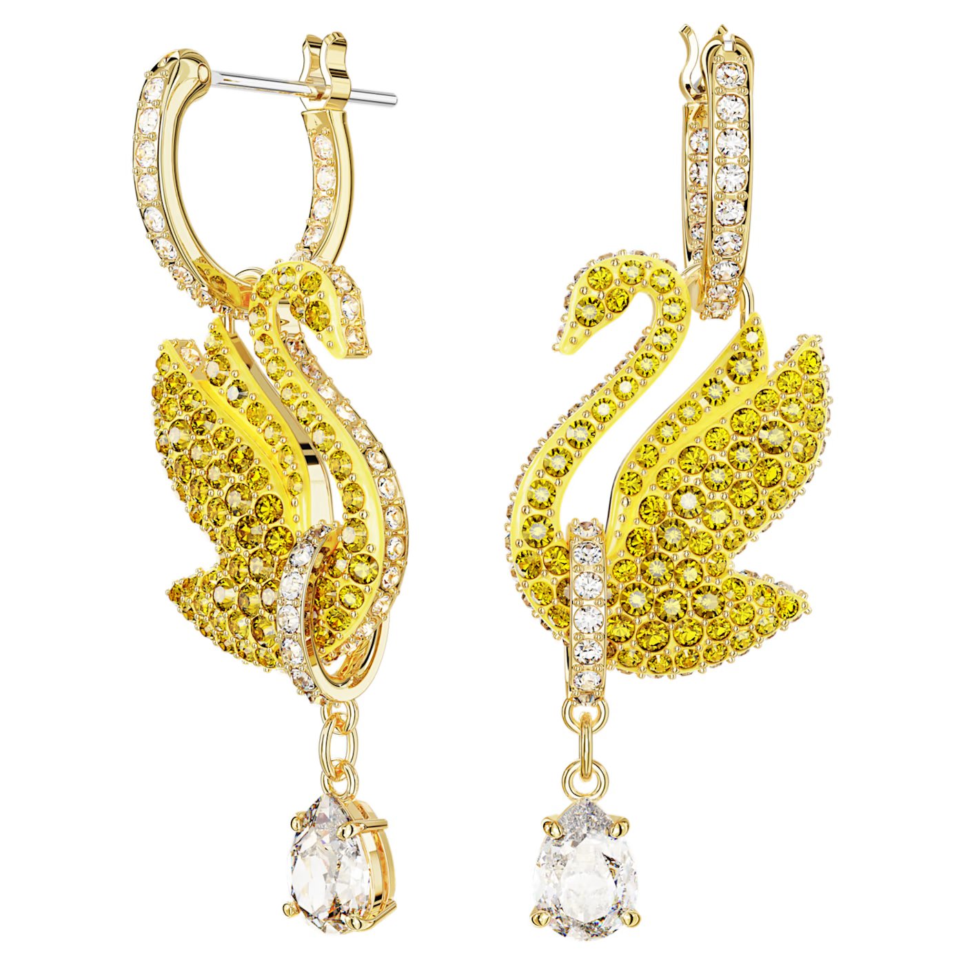 Swarovski Iconic Swan drop earrings