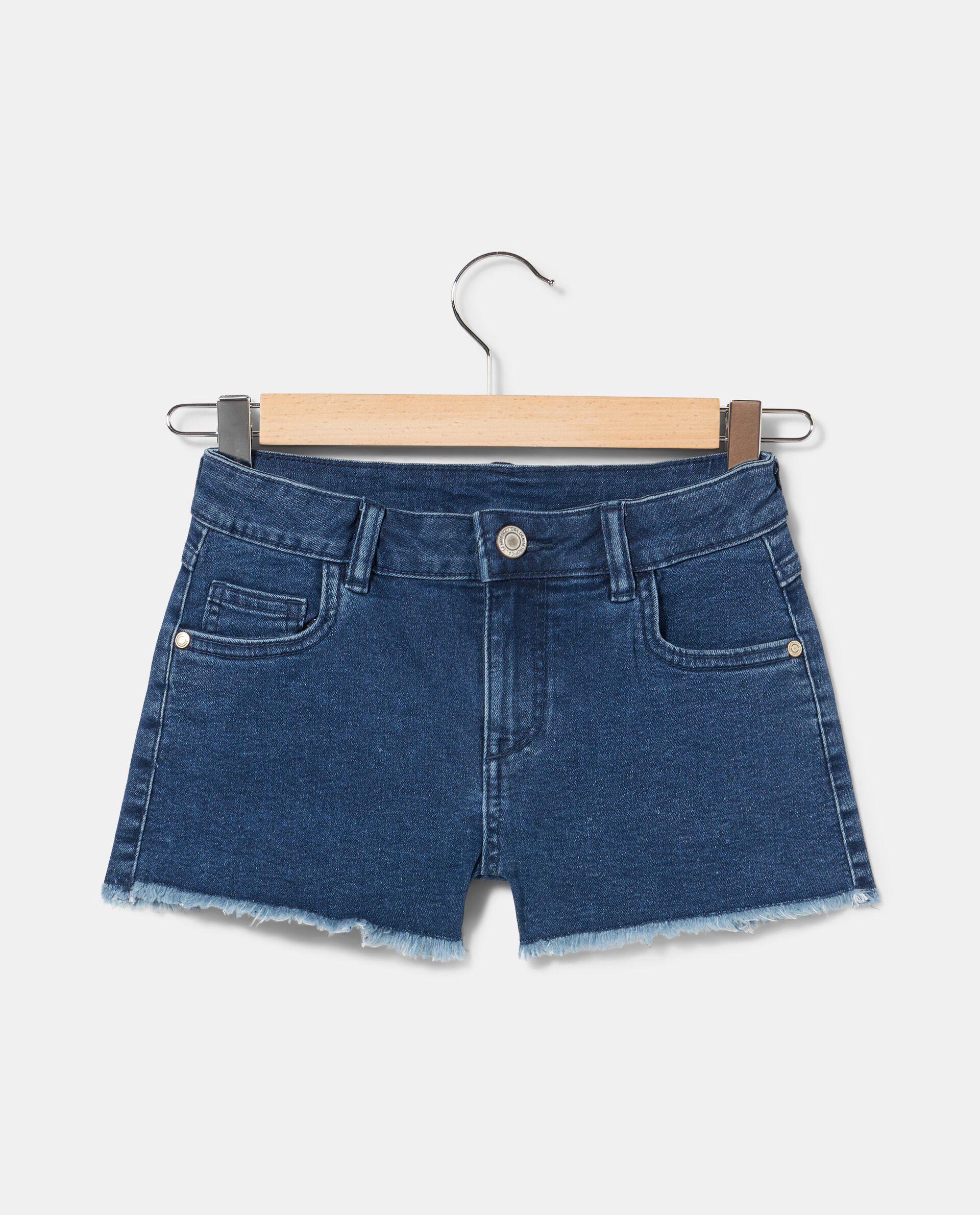Lapin House - Girls Blue Chambray Cropped Trousers | Childrensalon