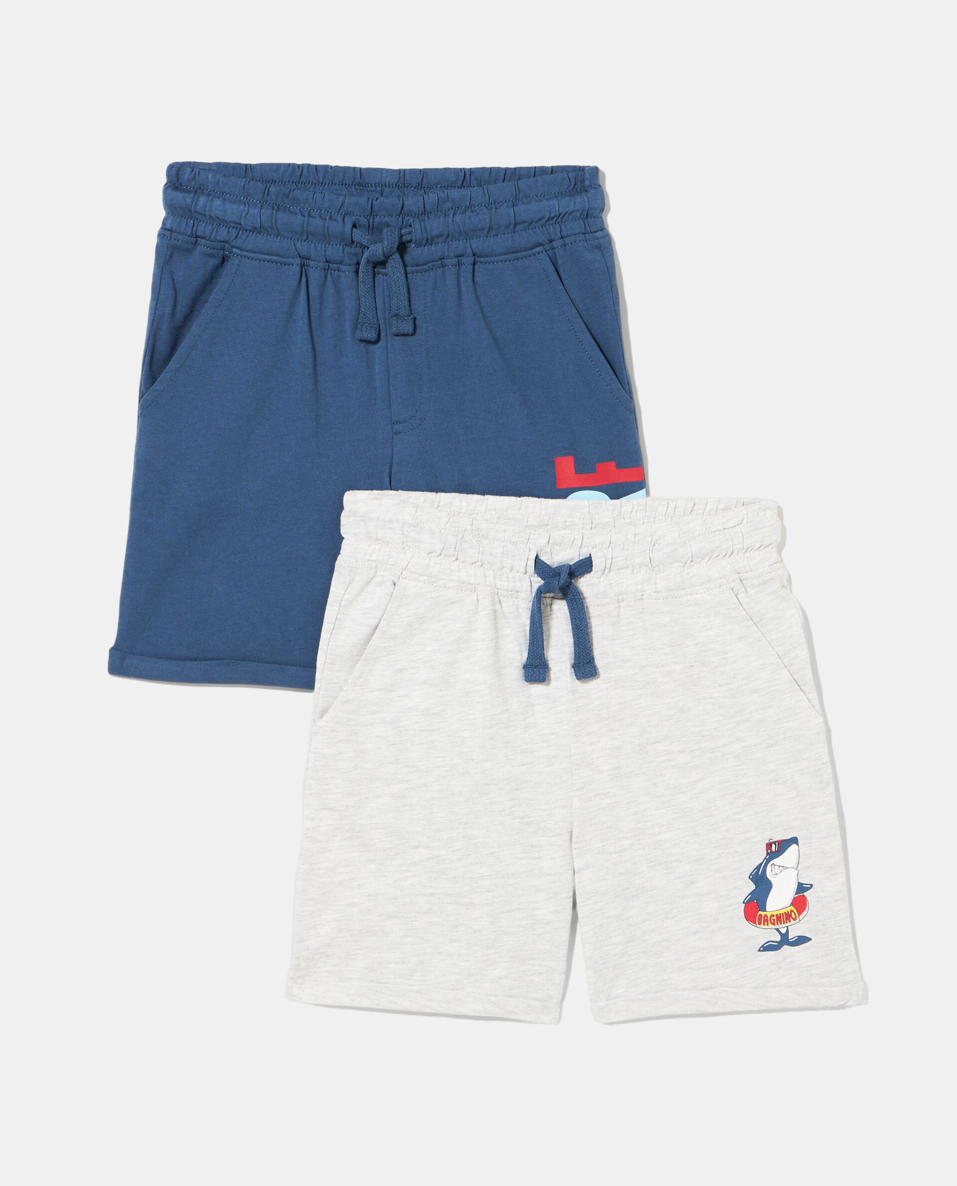 Baby Boys Herringbone Textured Stretch Shorts