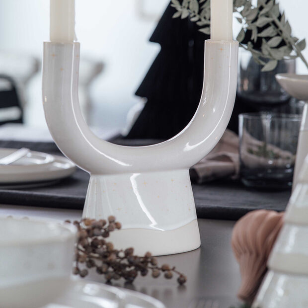 Winter Glow candleholder U-shape