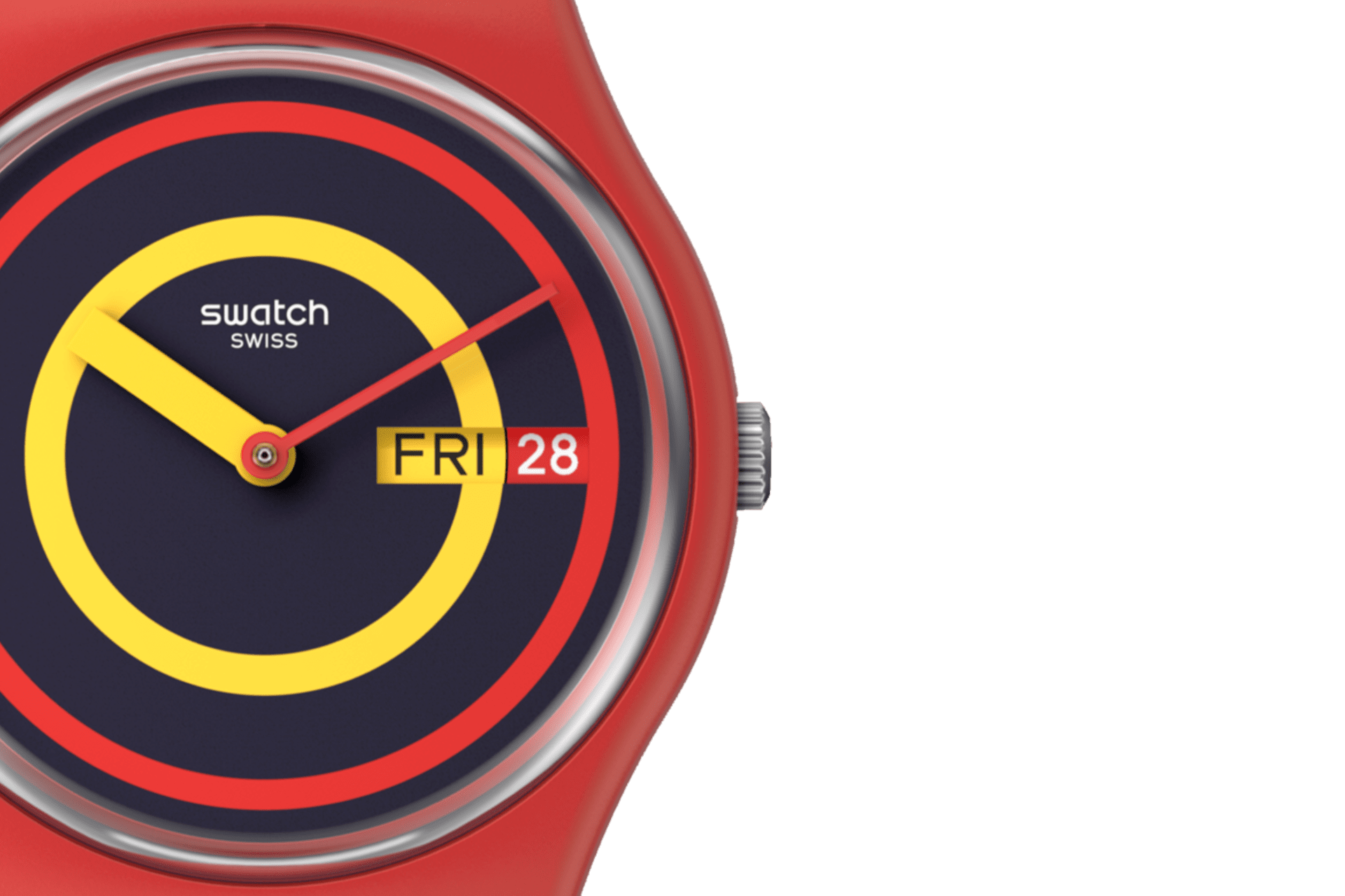 SWATCH CONCENTRIC RED