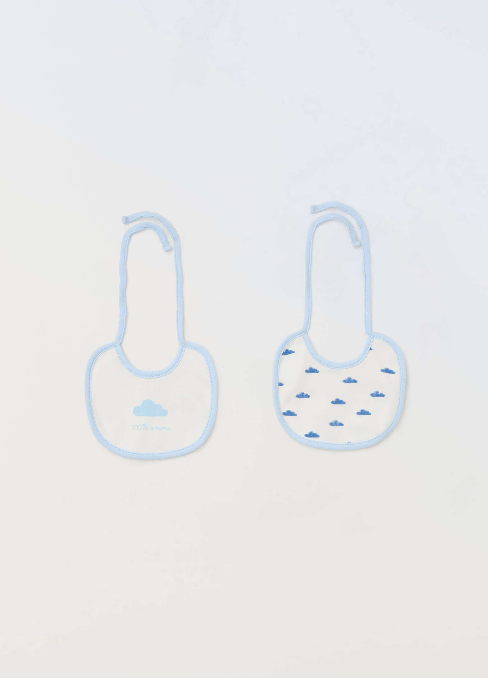 Pack of 2 pure cotton bibs