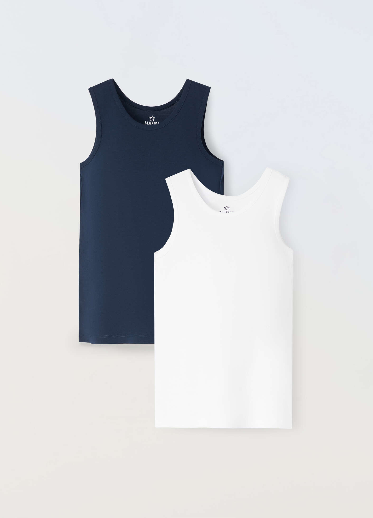 Pack of 2 pure cotton tank tops for boys