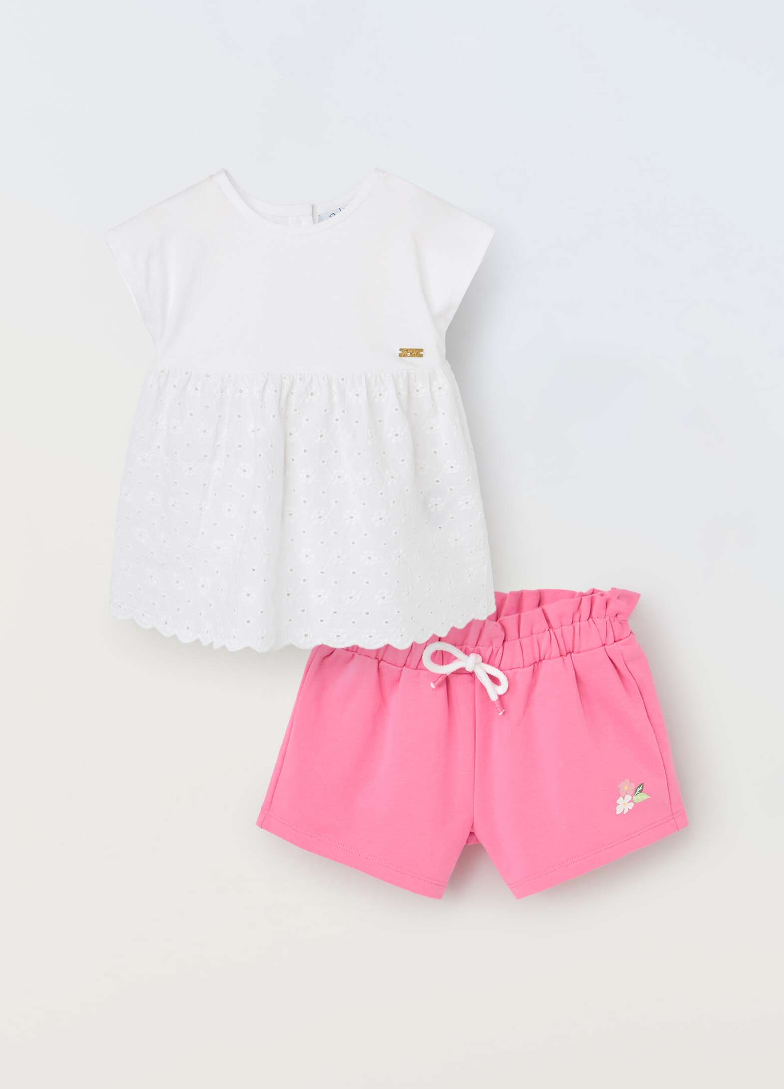 Jogging set in pure cotton for newborns