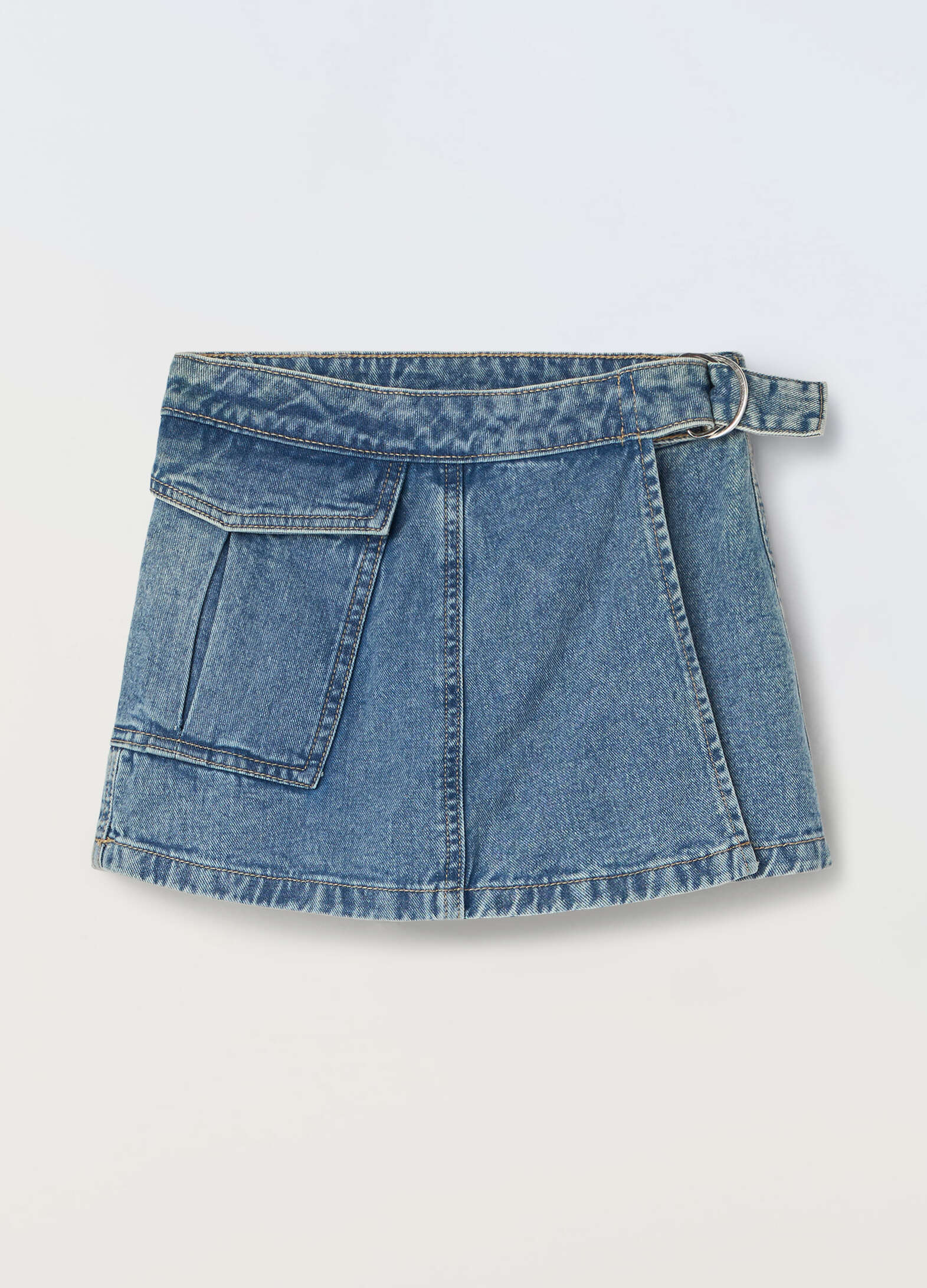 Girl's Pure Cotton Denim Trousers Skirt