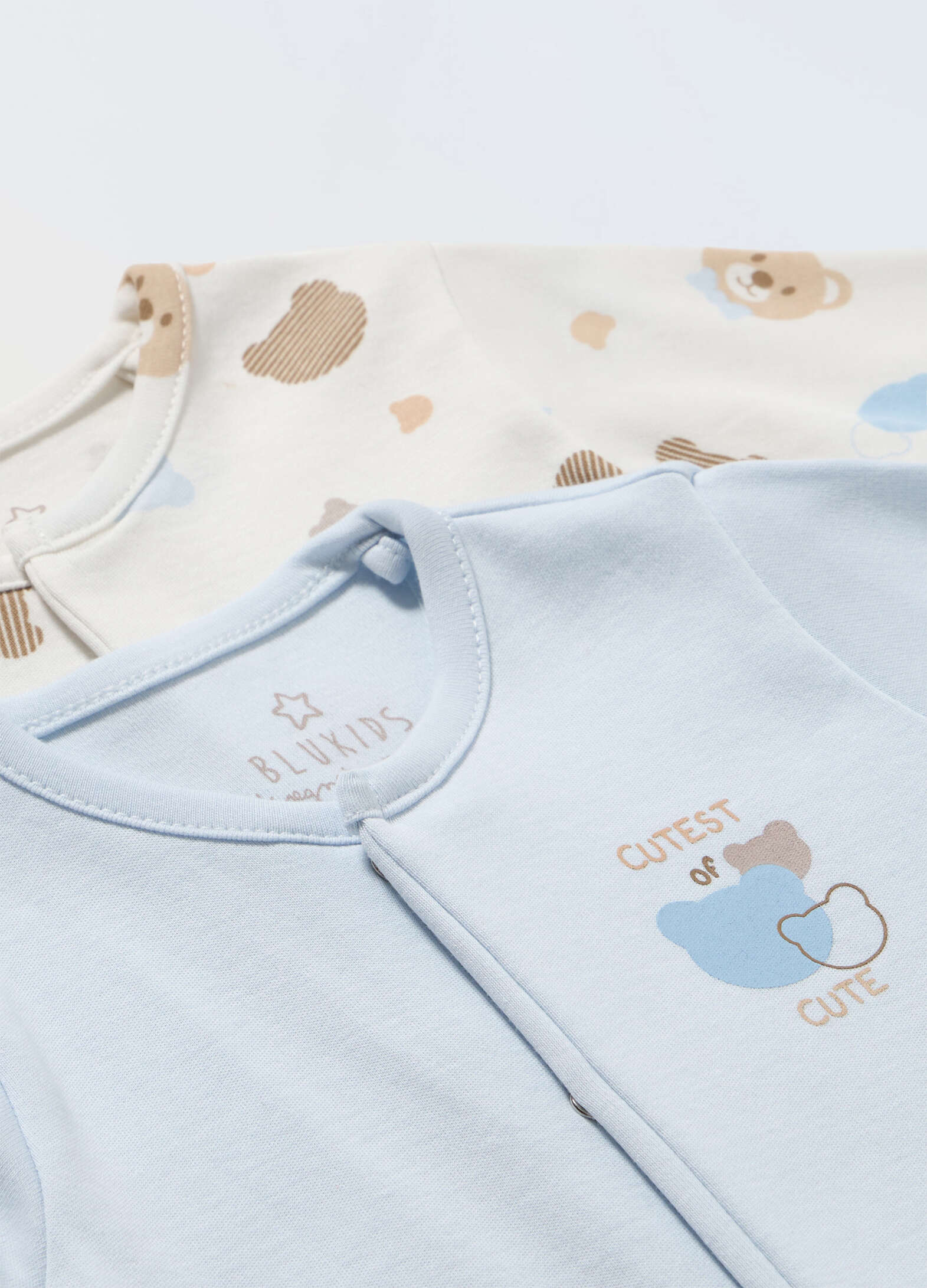 Pack of 2 pure cotton baby pyjamas