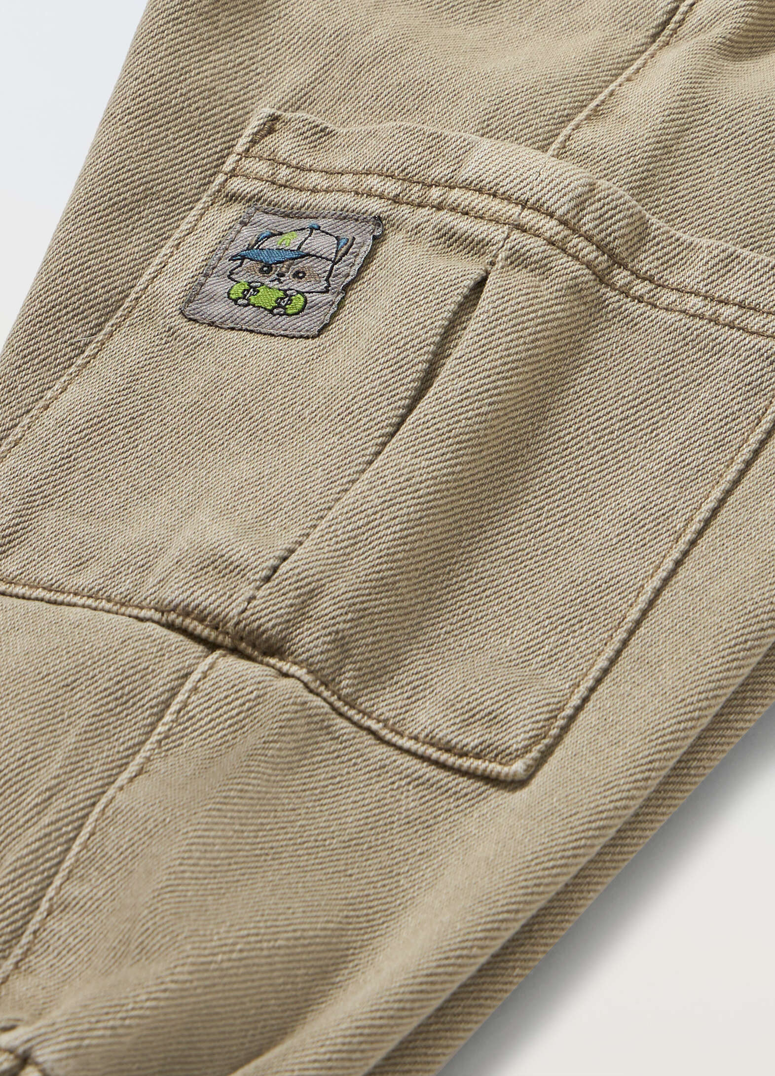 Newborn Pure Cotton Denim Cargo Pants