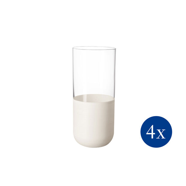 Manufacture Rock blanc long drink glass, set of 4, 300 ml