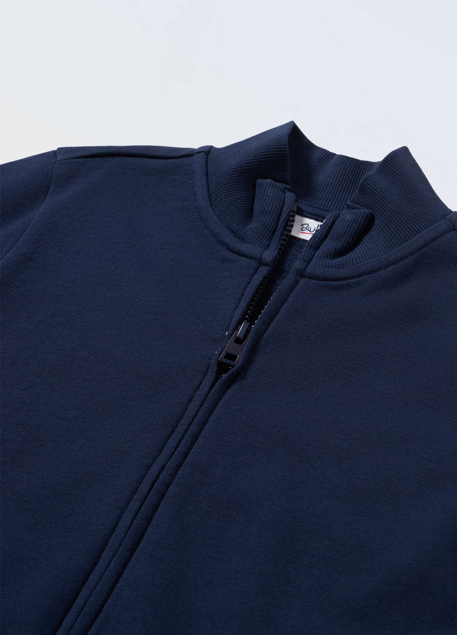 Full zip pure cotton sweatshirt for kids