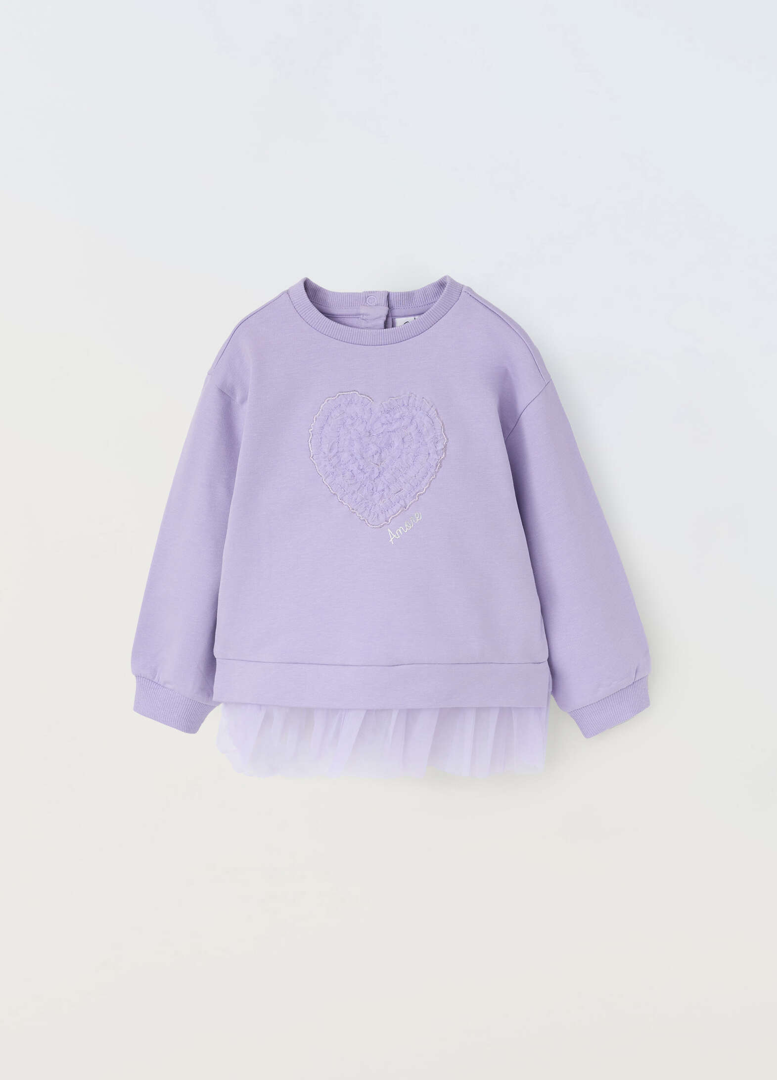 Newborn stretch cotton sweatshirt