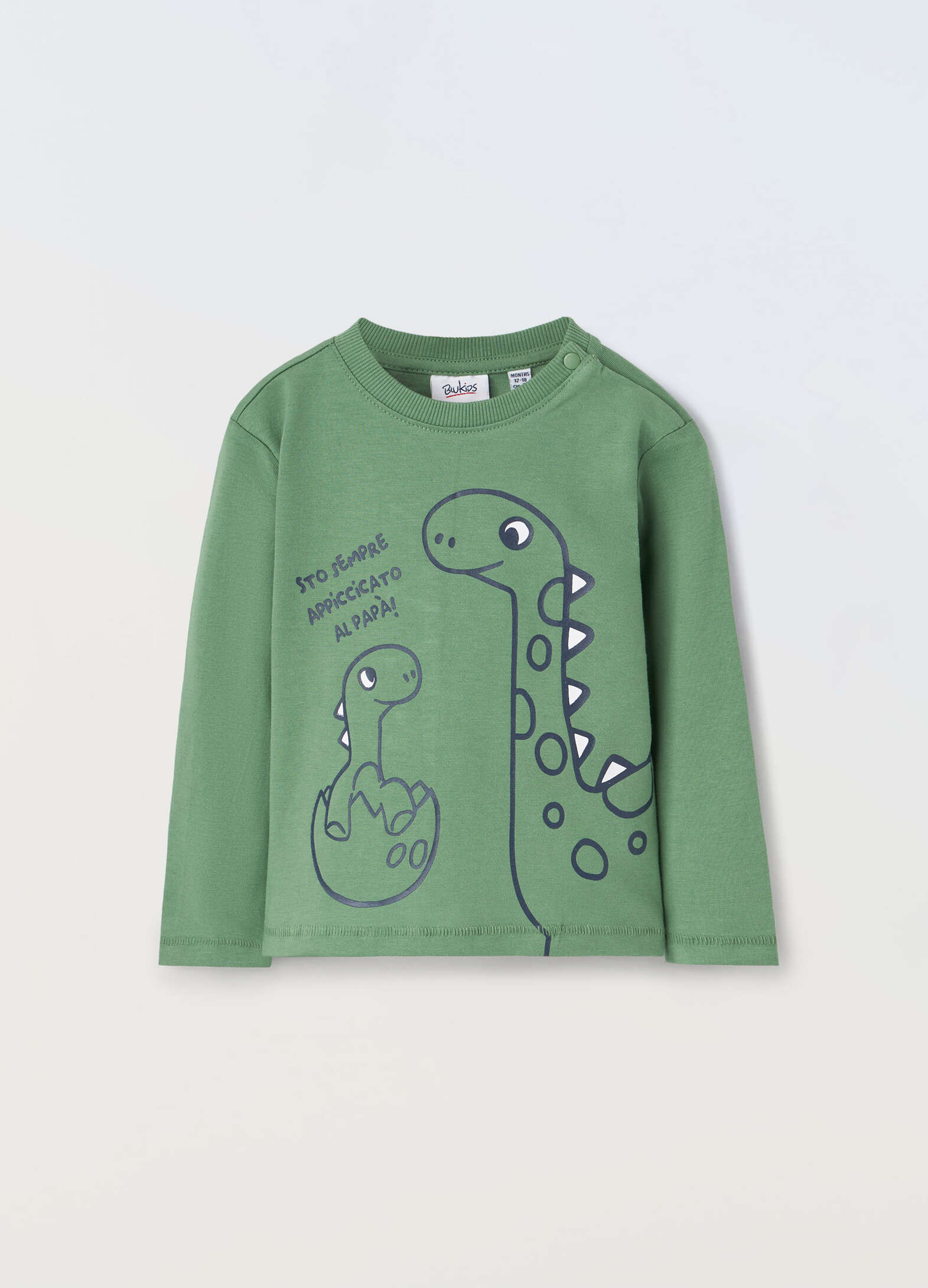 Long-sleeved pure cotton T-shirt for newborns