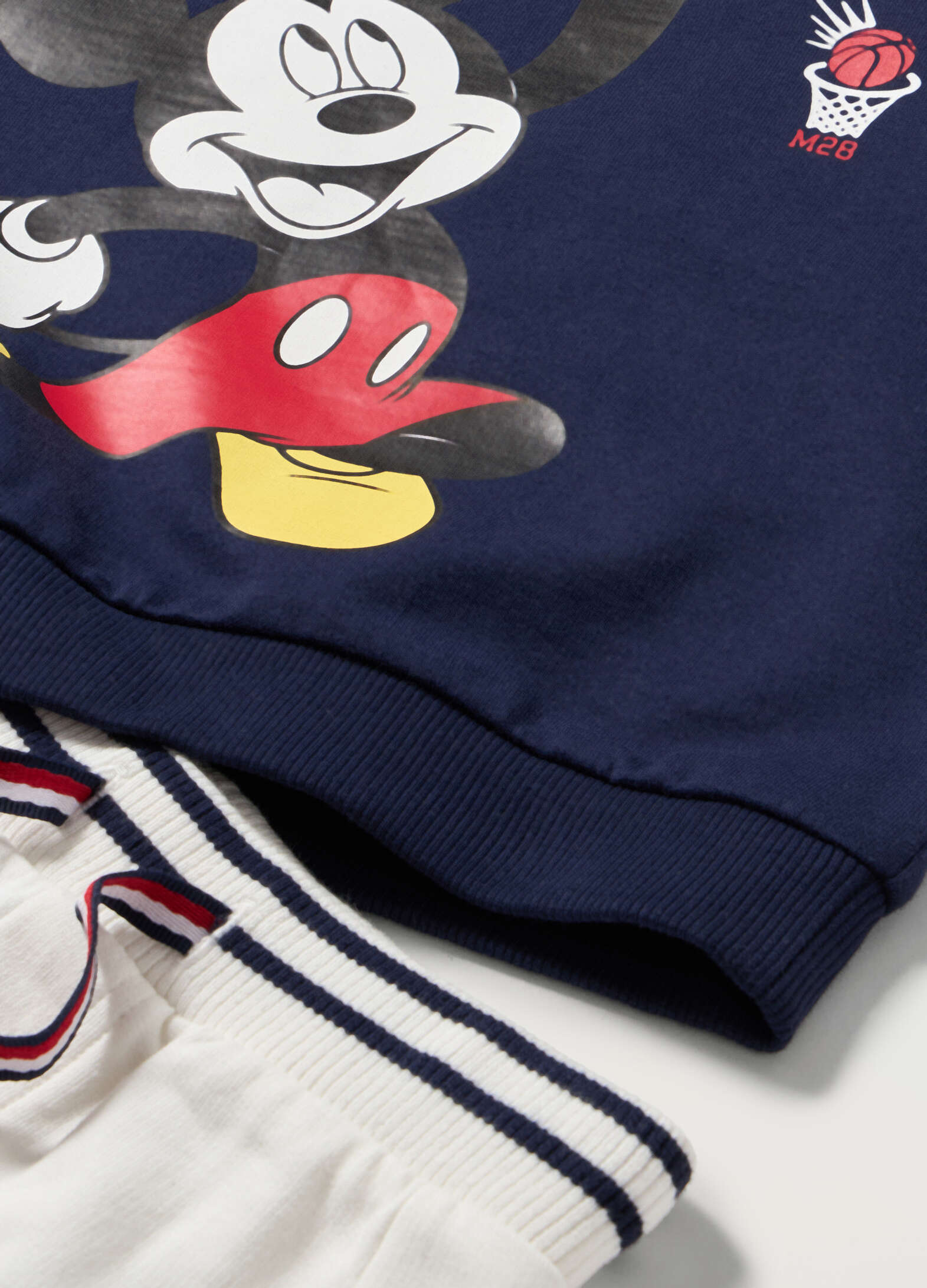 Mickey Mouse Jogging Set in Pure Cotton for Newborns