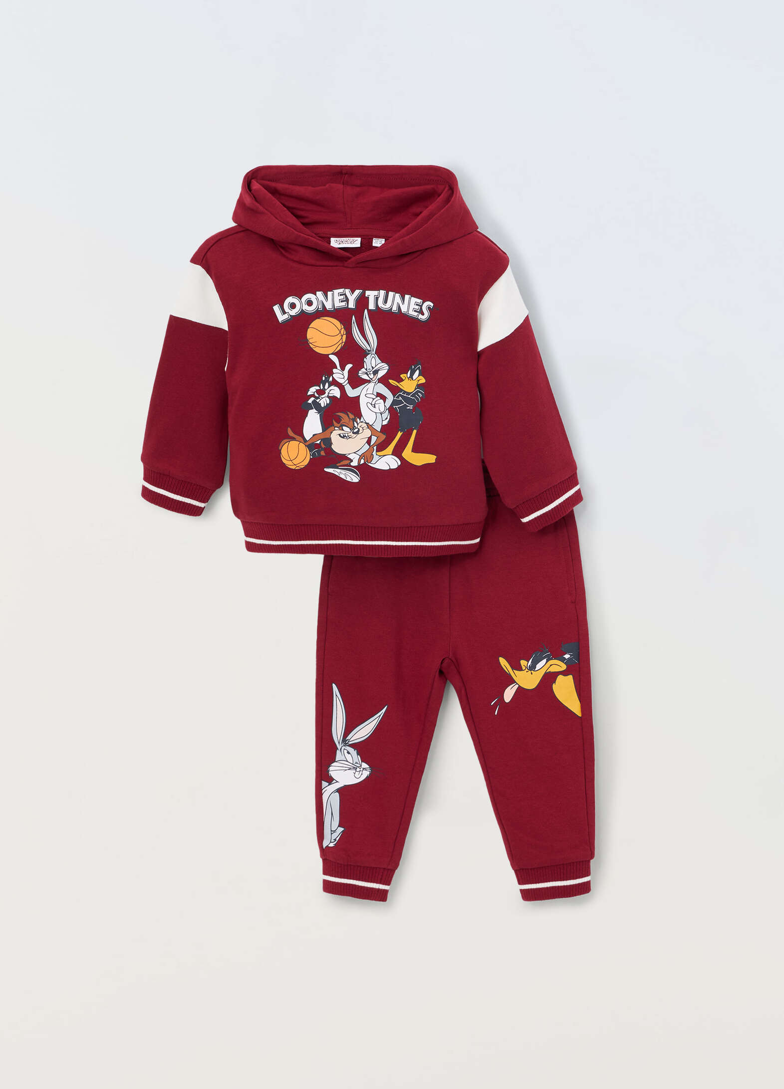 Looney Tunes Jogging Set in Pure Cotton for Newborns