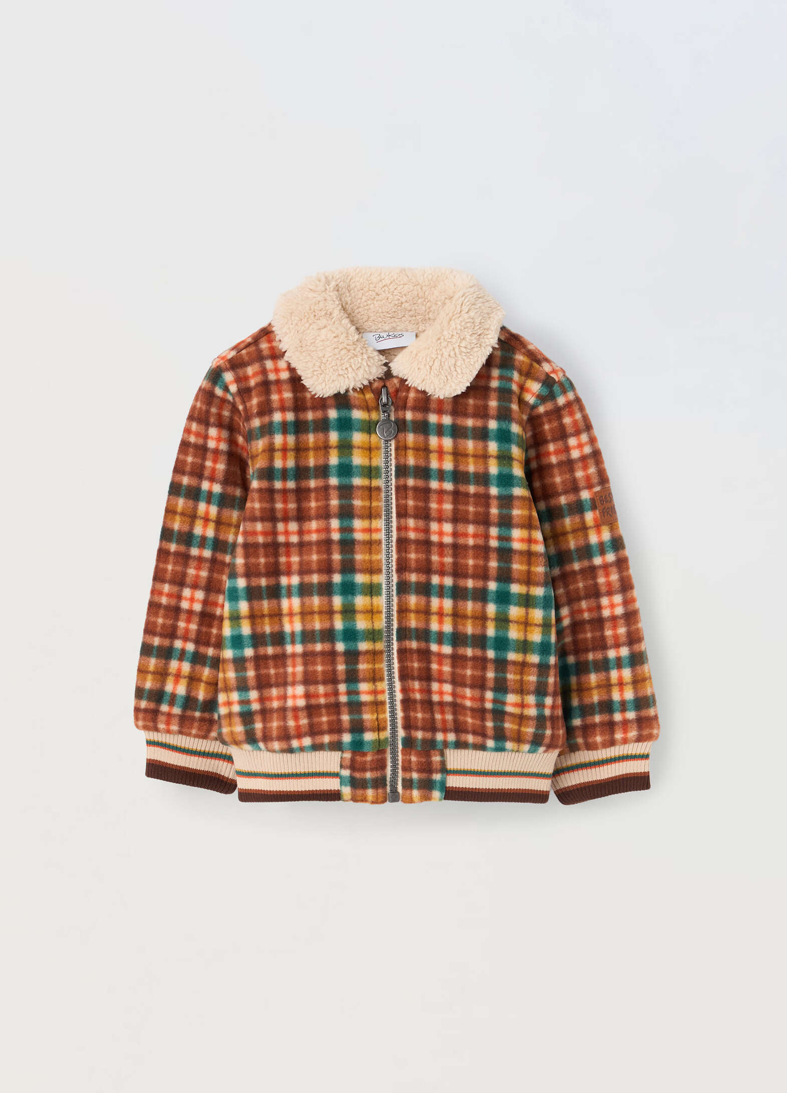 |Multicolored checked jacket for newborns