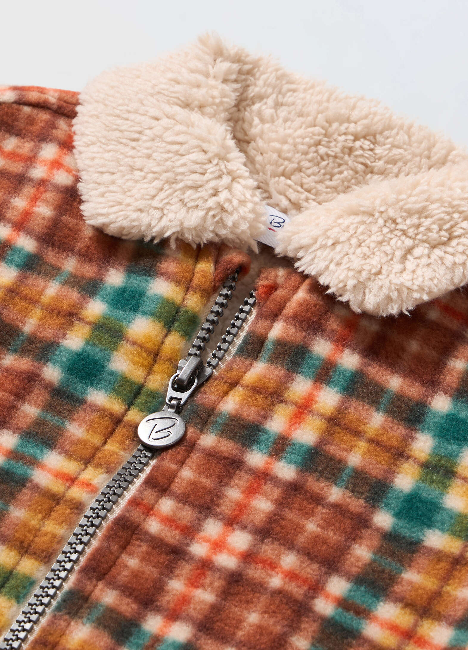 |Multicolored checked jacket for newborns