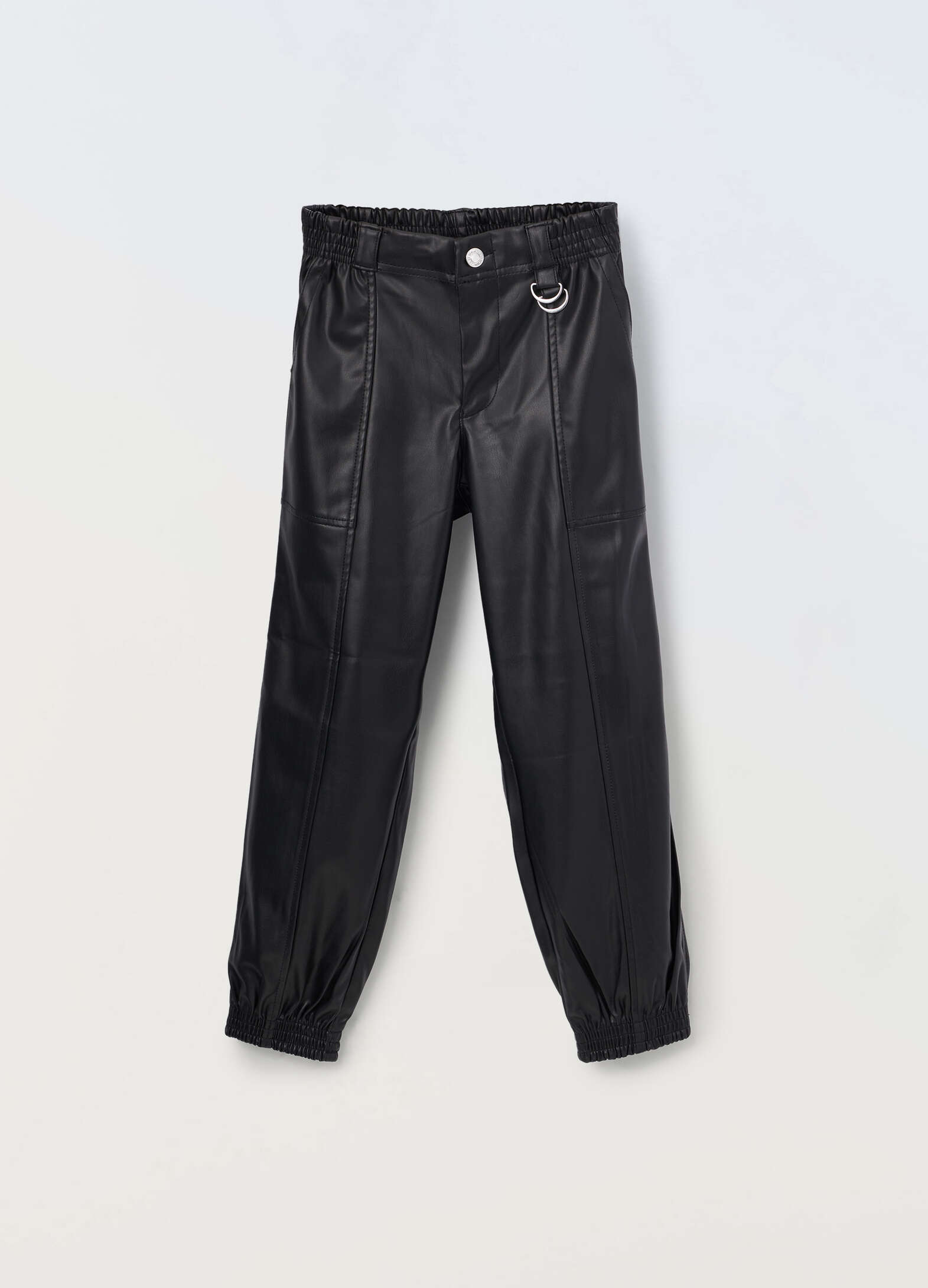 Girl's Faux Leather Pants