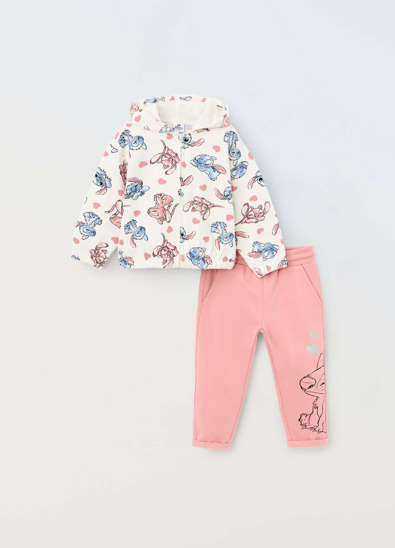 Stretch cotton jogging set for newborns