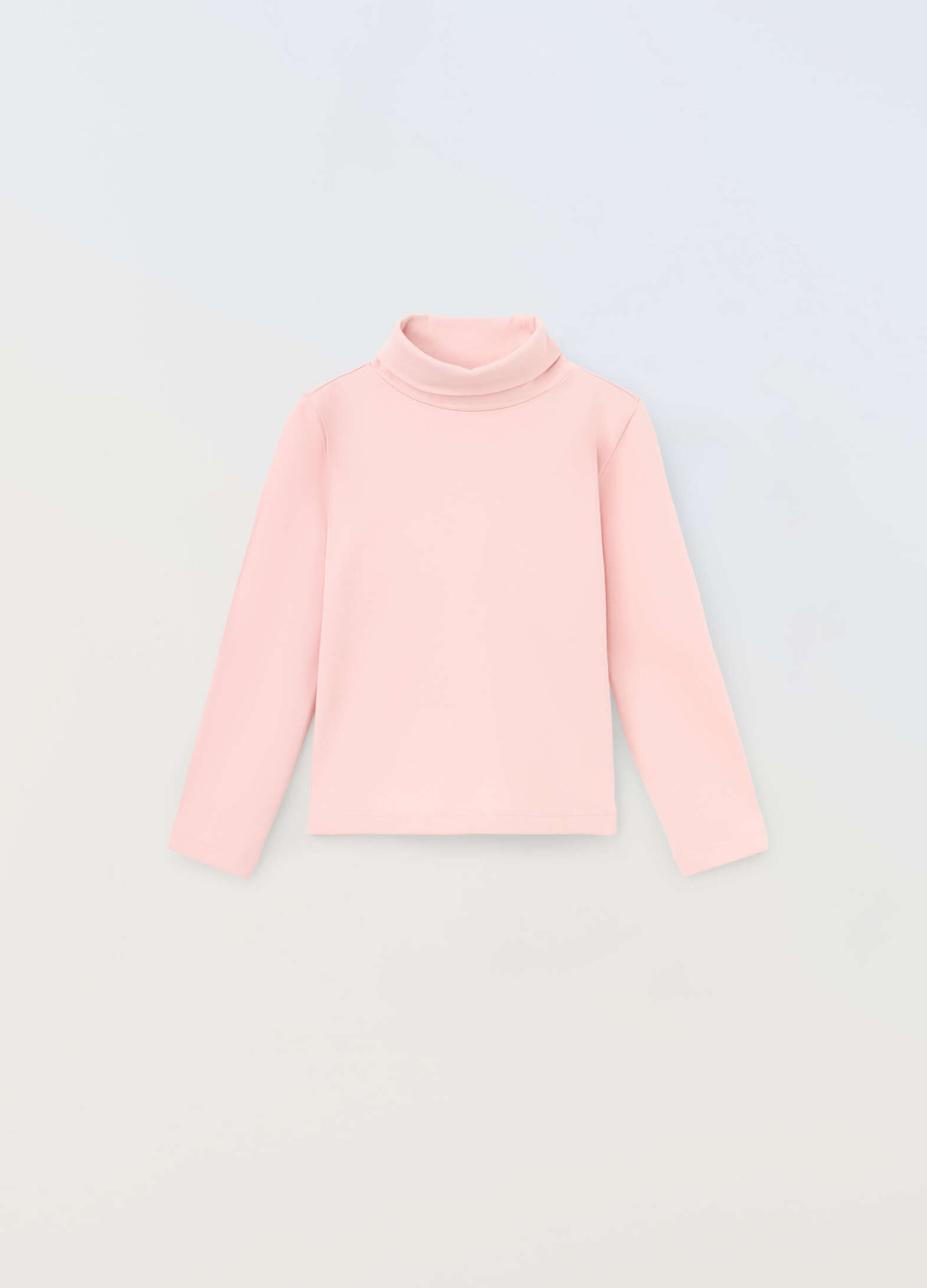 Pure cotton turtleneck sweater for girls