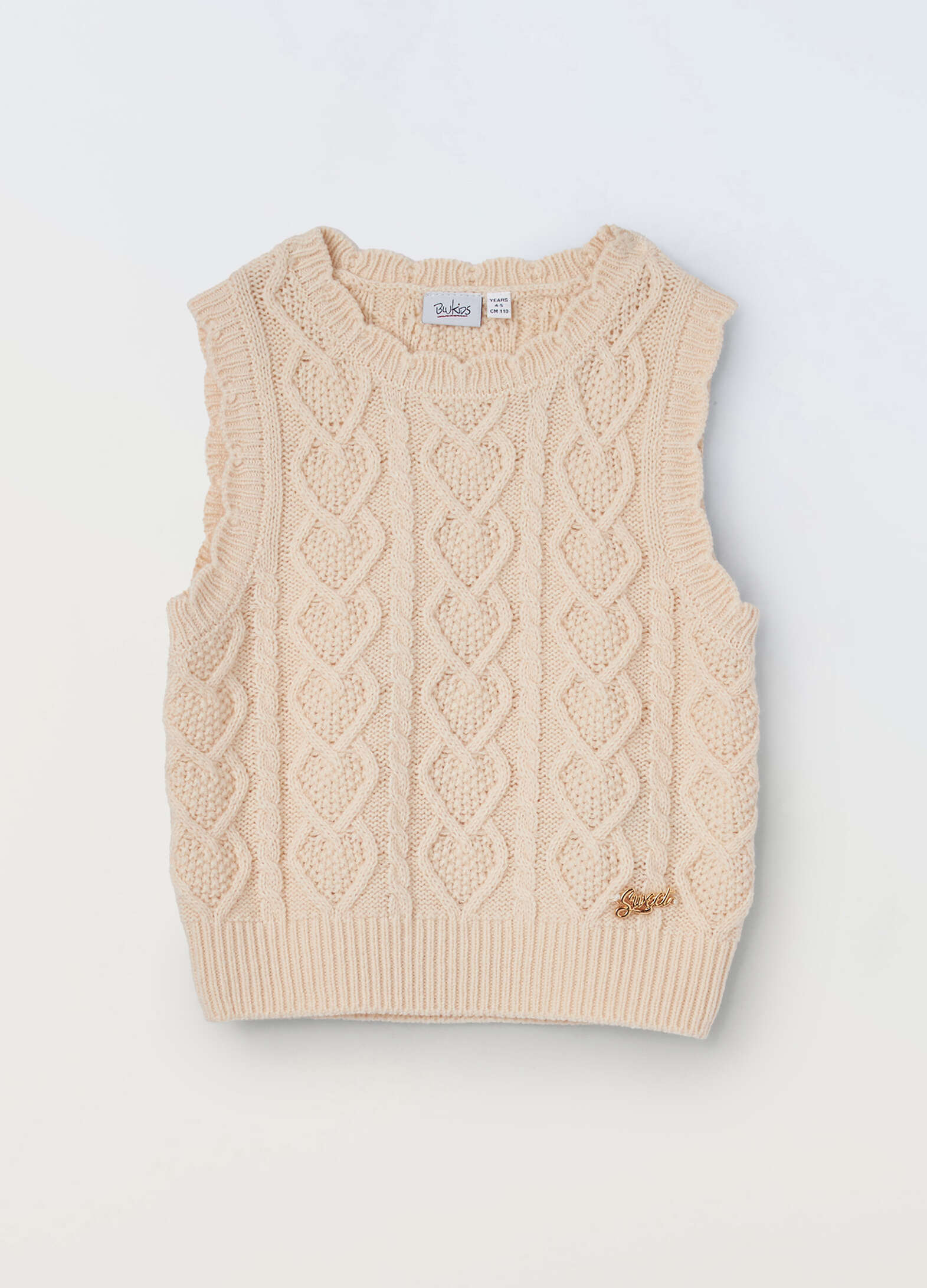 Girls' knitted vest