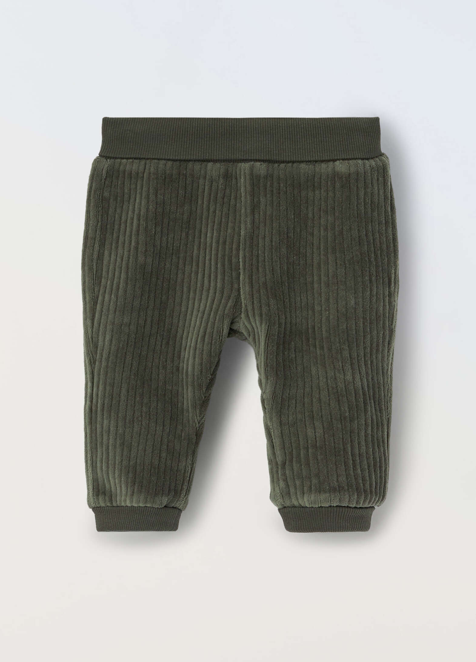 Pure cotton ribbed jeggings for newborns