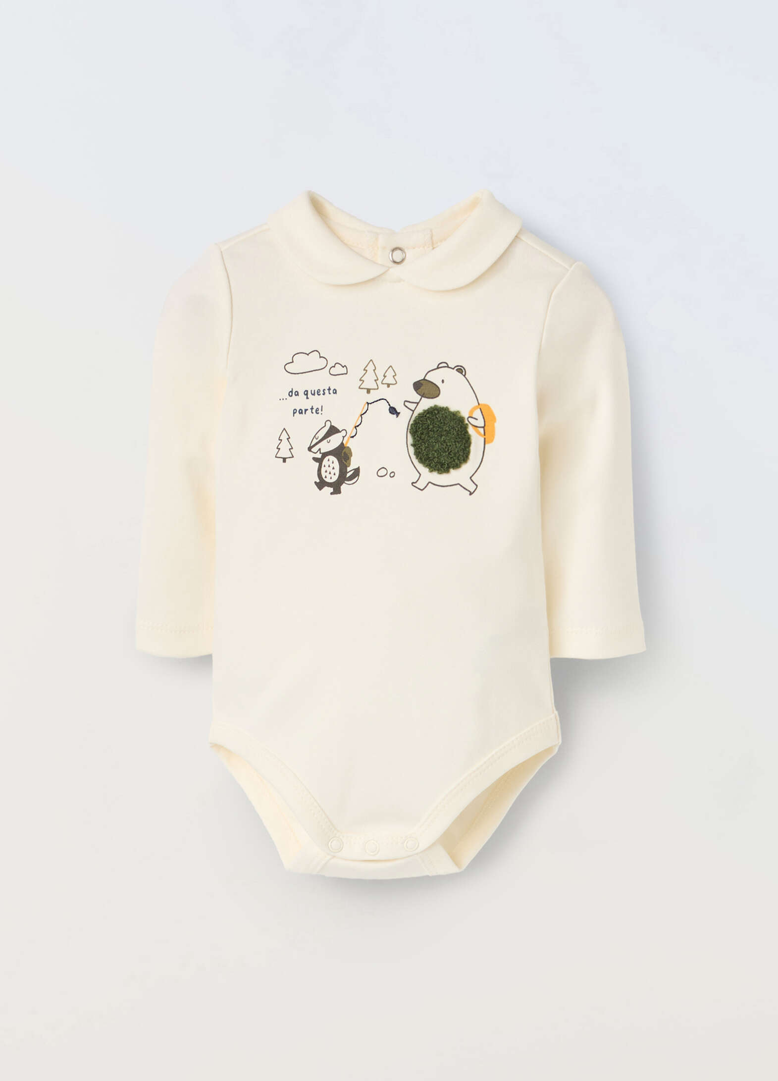 Pure cotton baby bodysuit