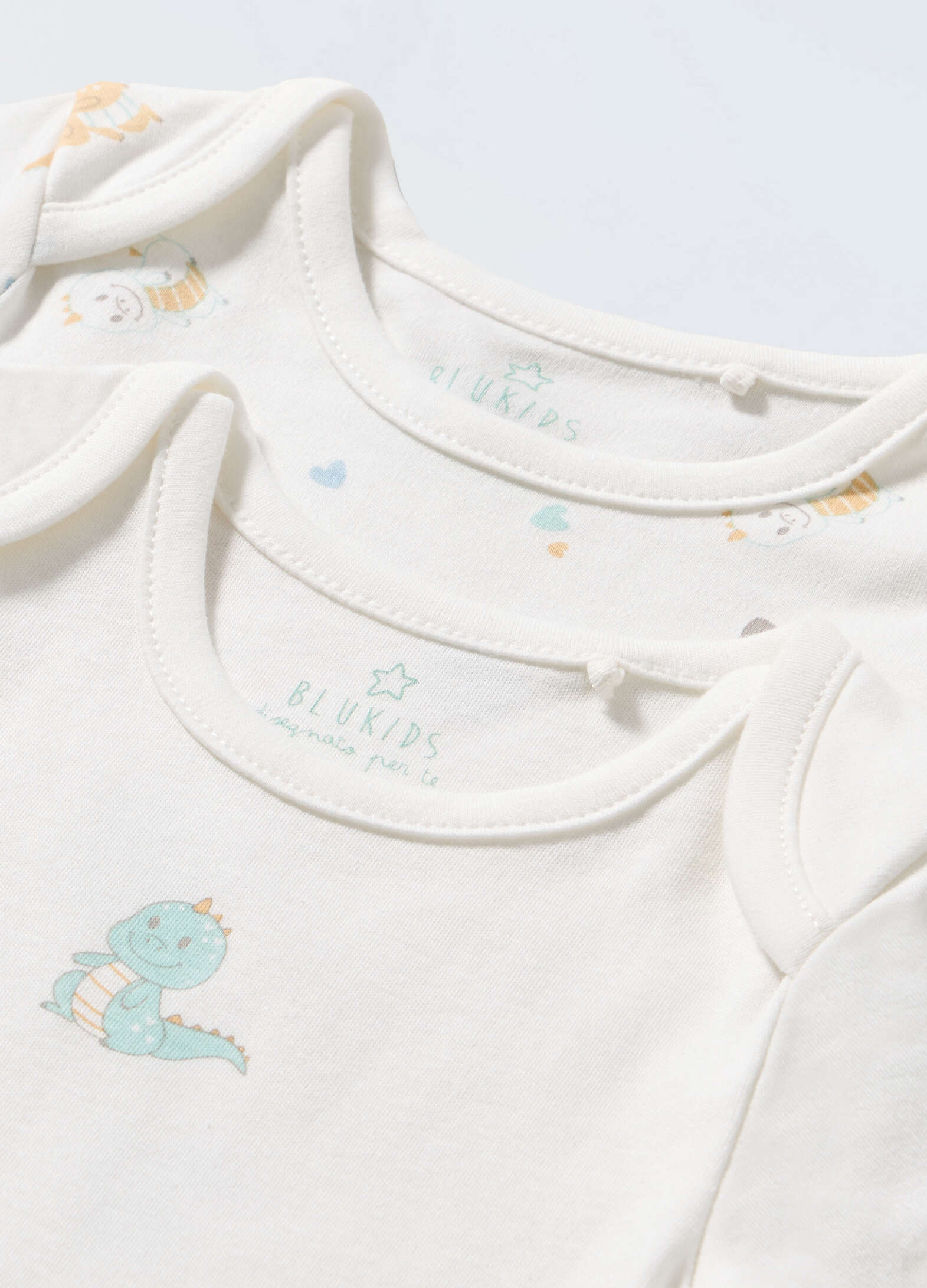 Pack of 2 pure cotton newborn bodysuits