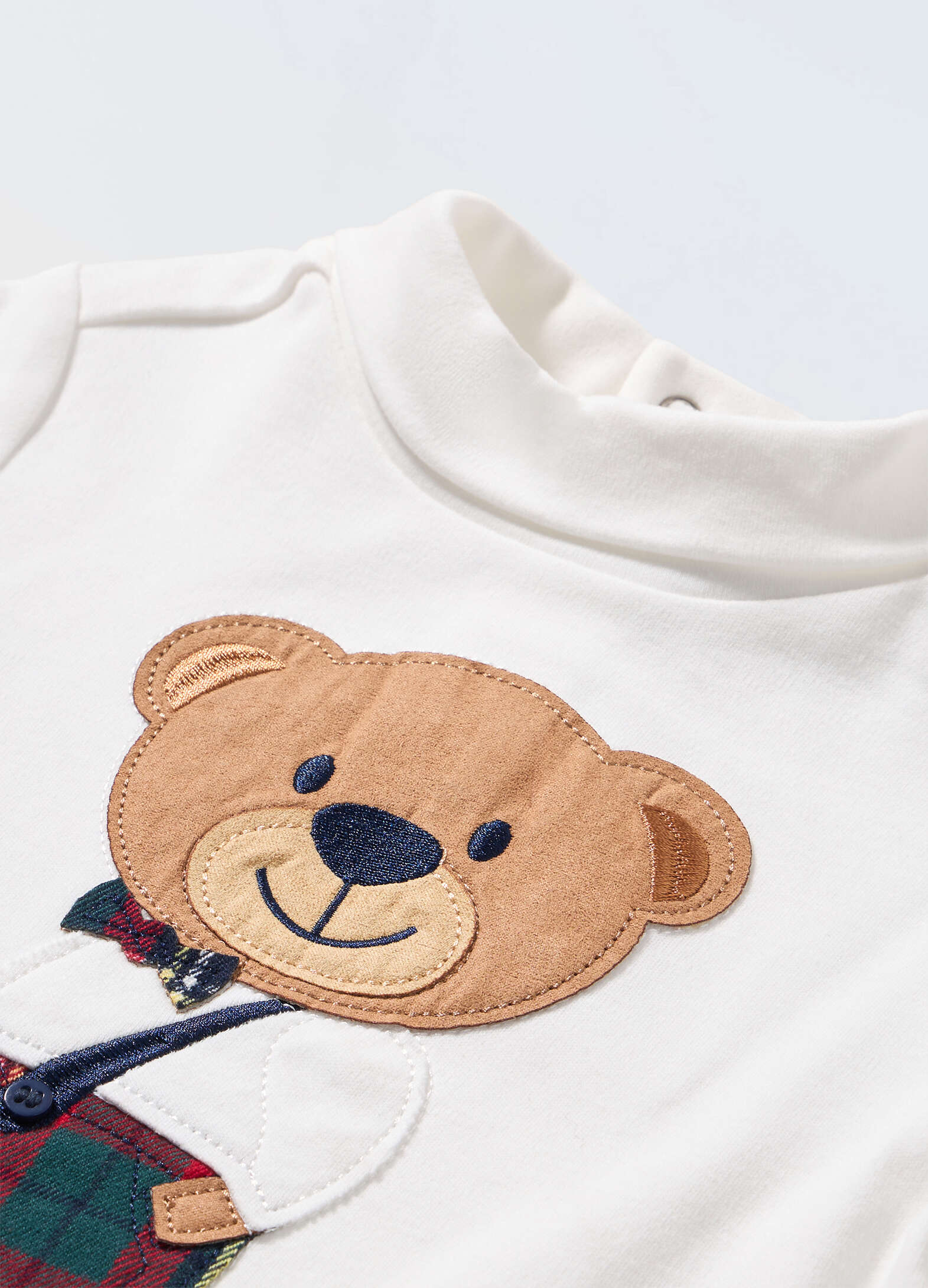 Pure cotton newborn turtleneck