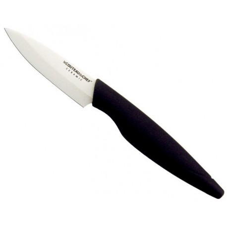 White ceramic office knife 8 cm