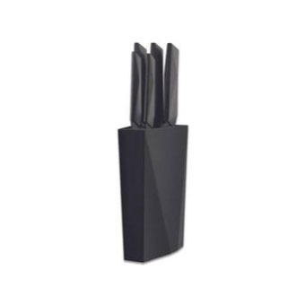 TB 5 Furtif classic knife block black blade black handle 5 co