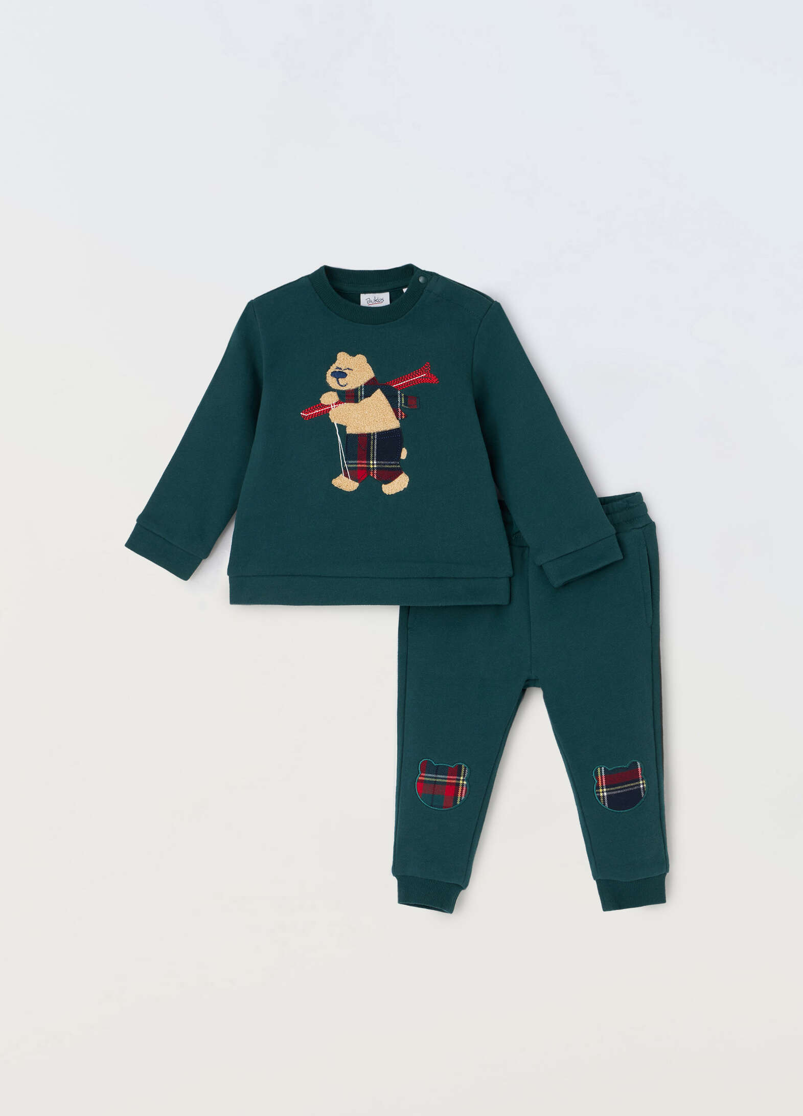 Jogging set in pure cotton fleece newborn