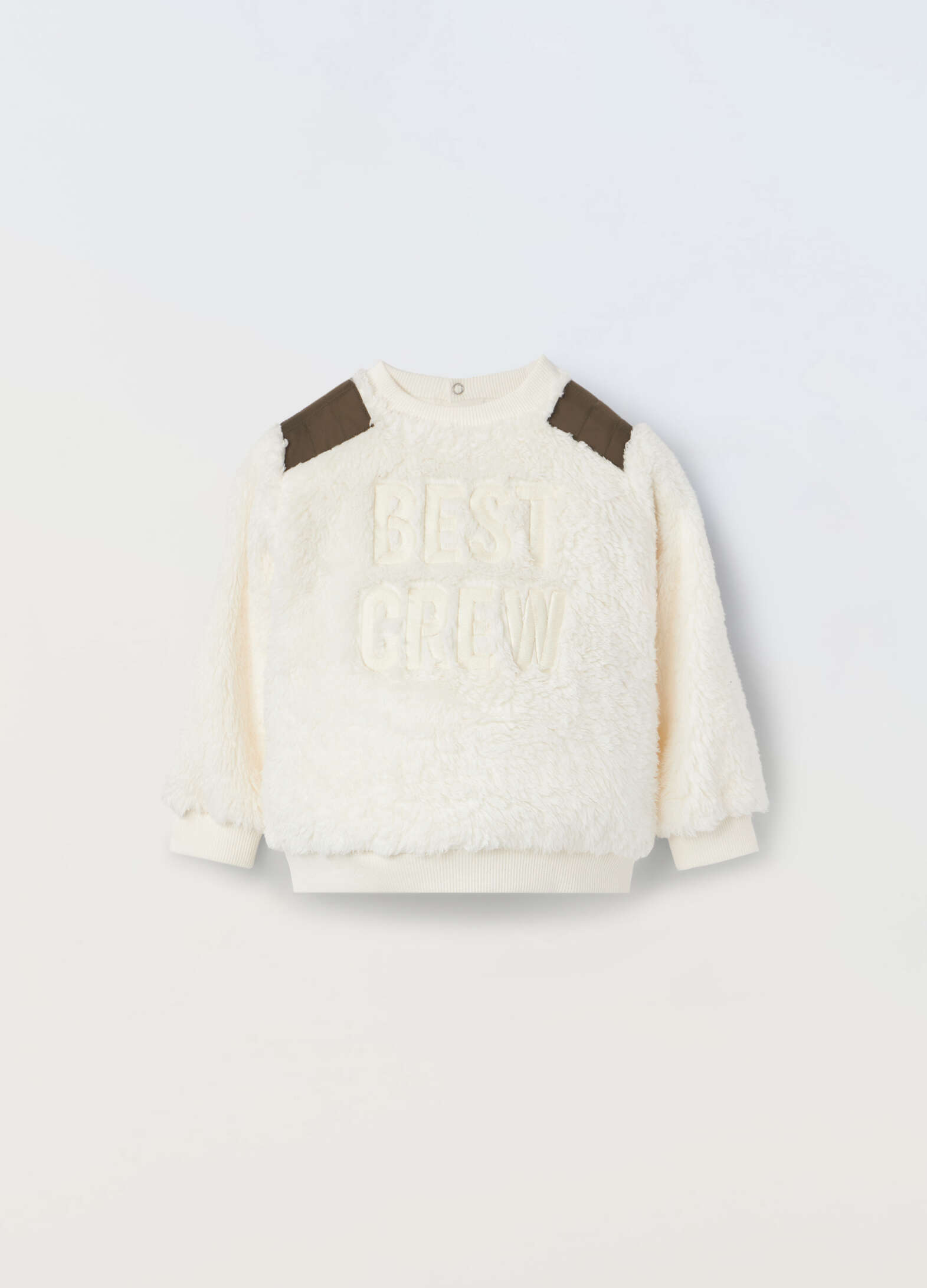 Baby fake fur sherpa sweatshirt