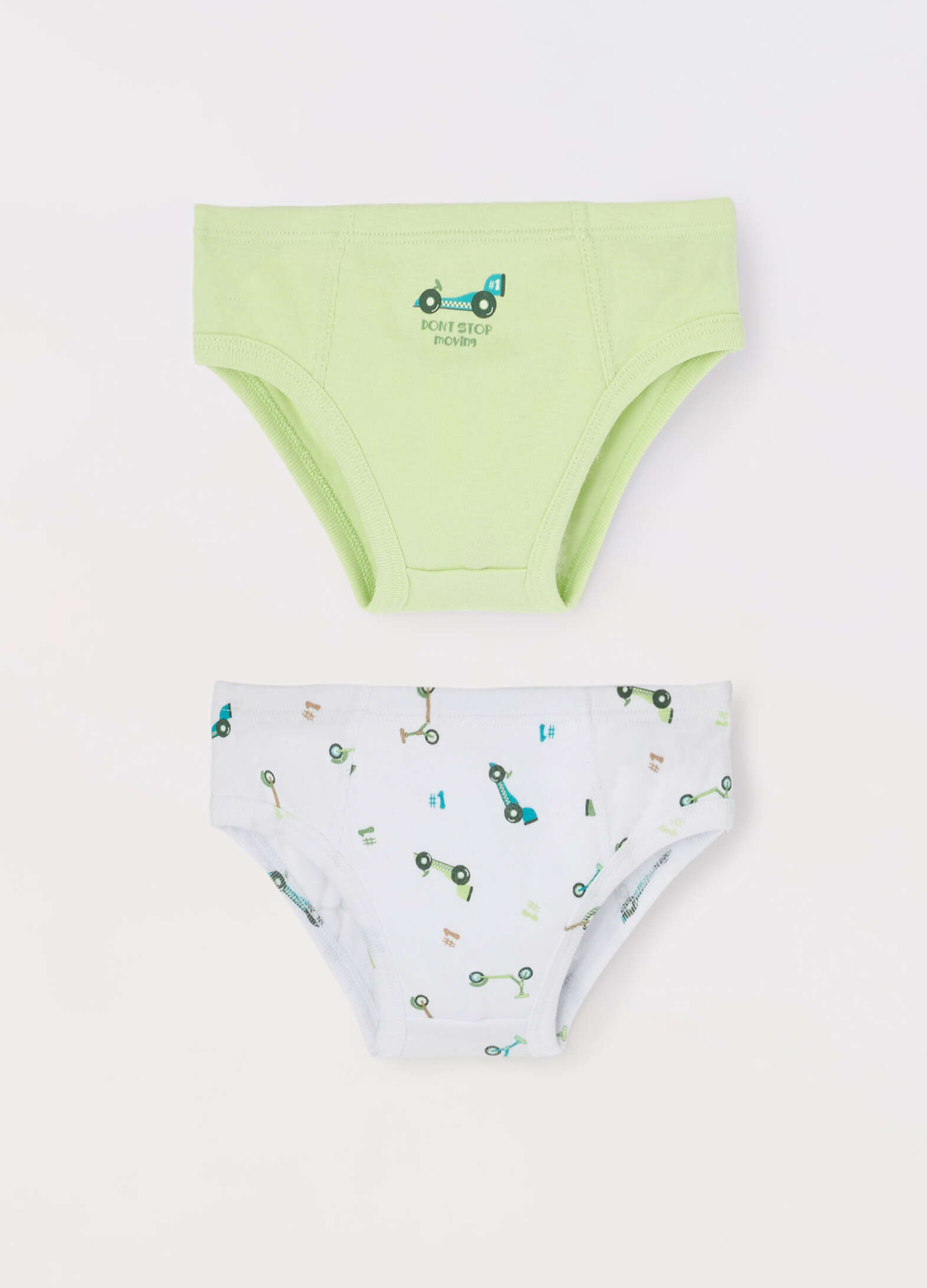 Pack of 2 pure cotton baby briefs