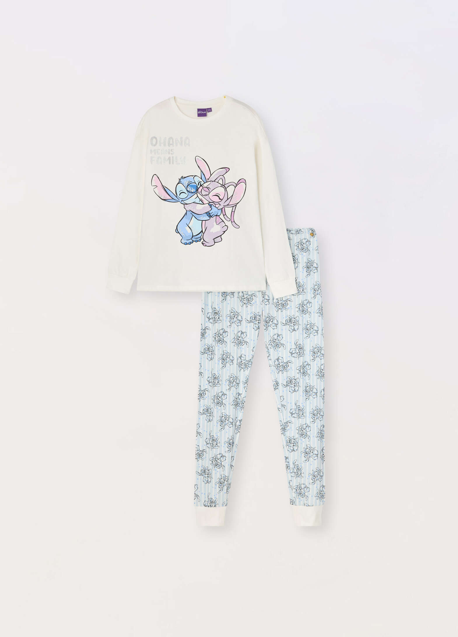 Girl's pure cotton jersey pajama set