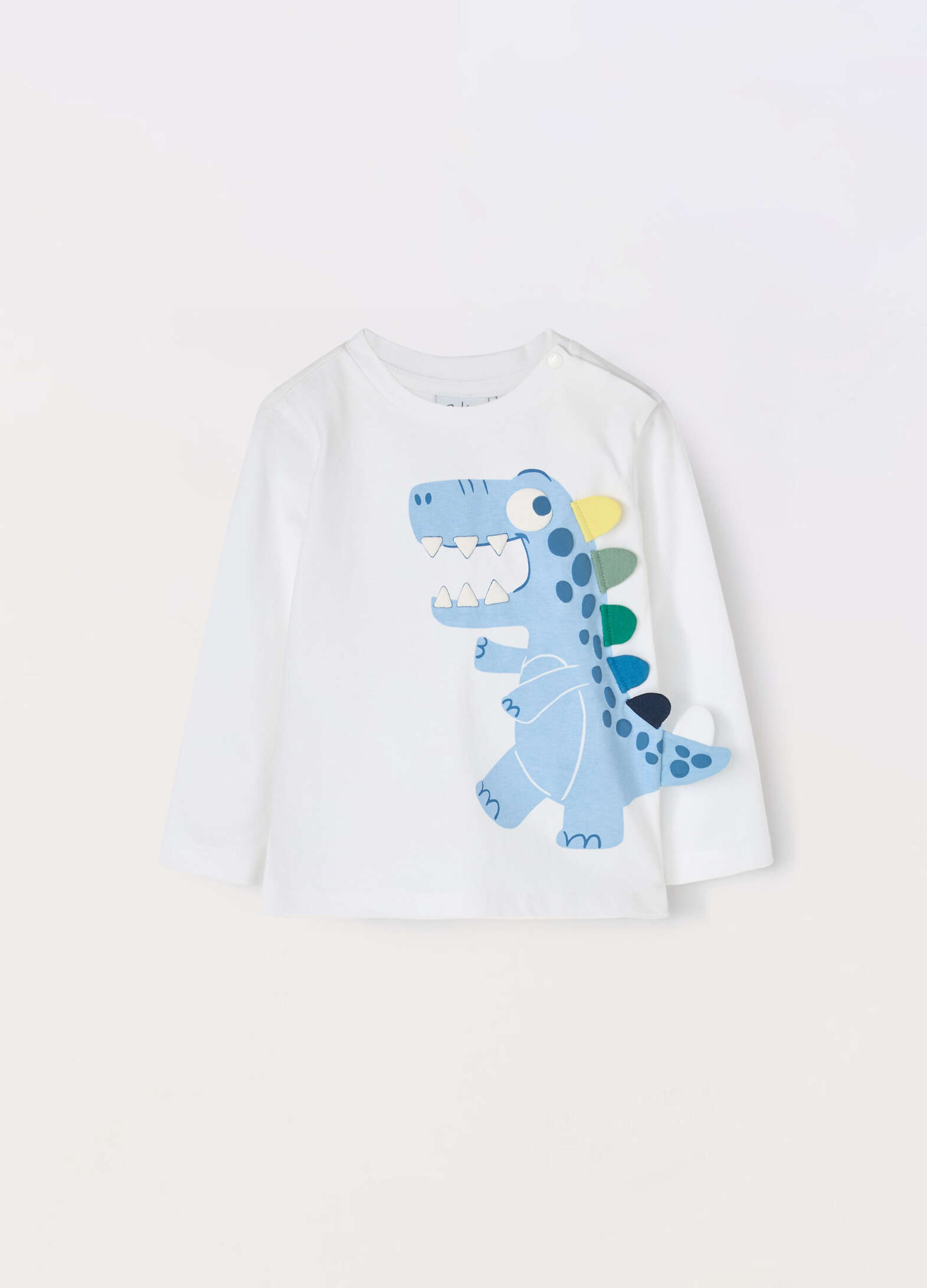 Long-sleeved pure cotton T-shirt for newborns