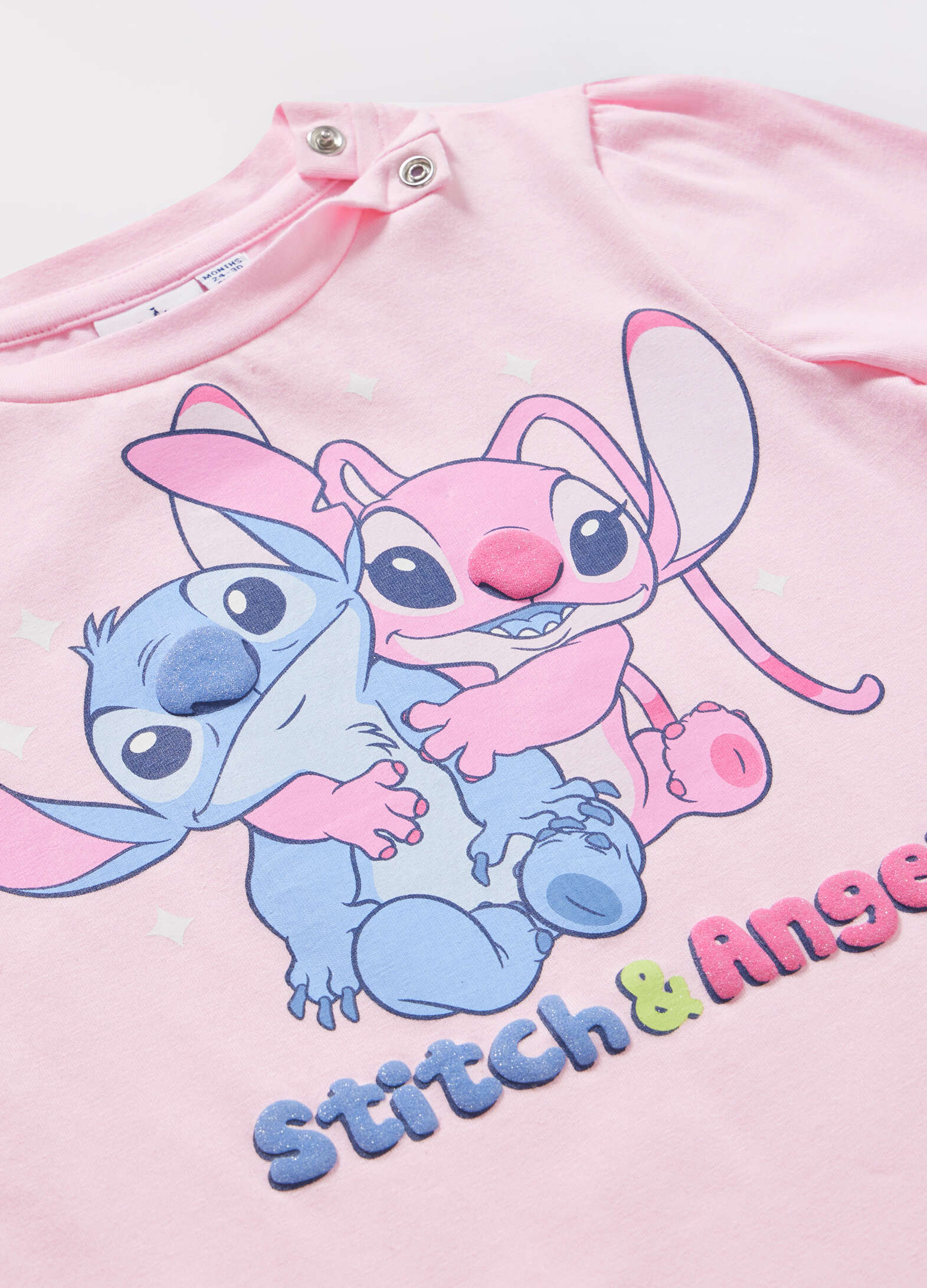 Stitch & Angel Stretch Cotton Baby T-Shirt