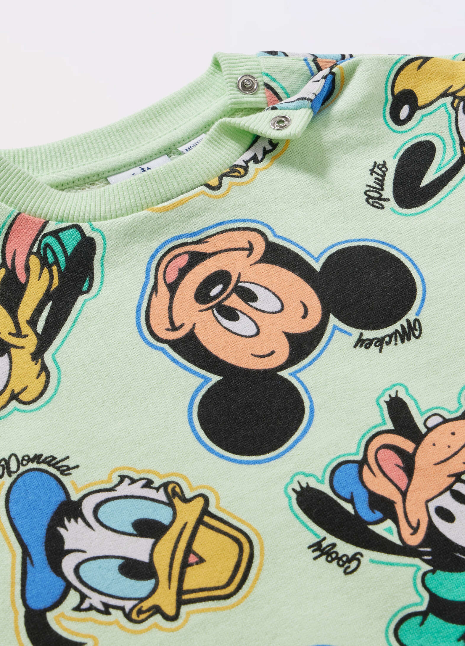 Disney sweatshirt in pure cotton for newborns