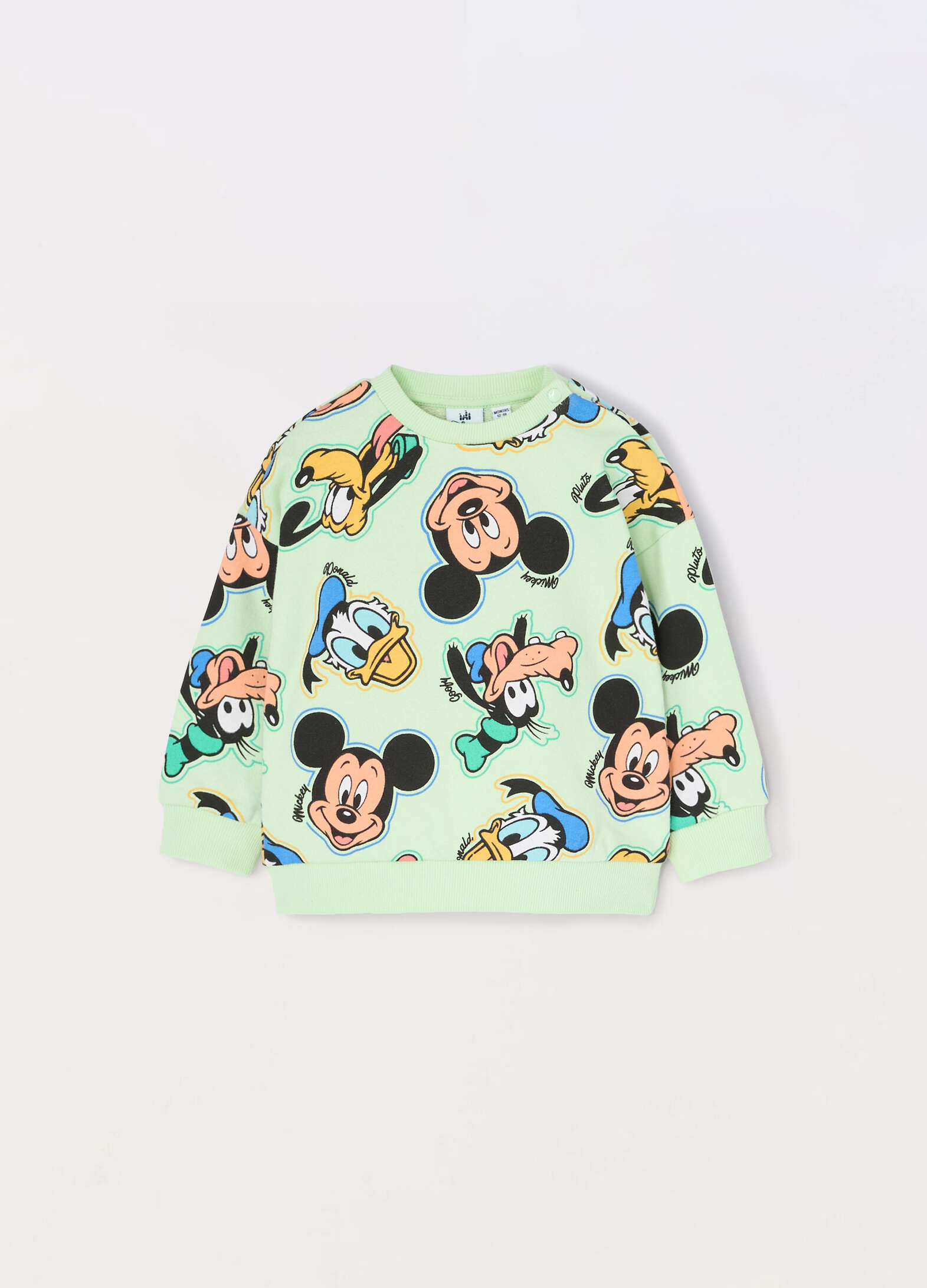 Disney sweatshirt in pure cotton for newborns