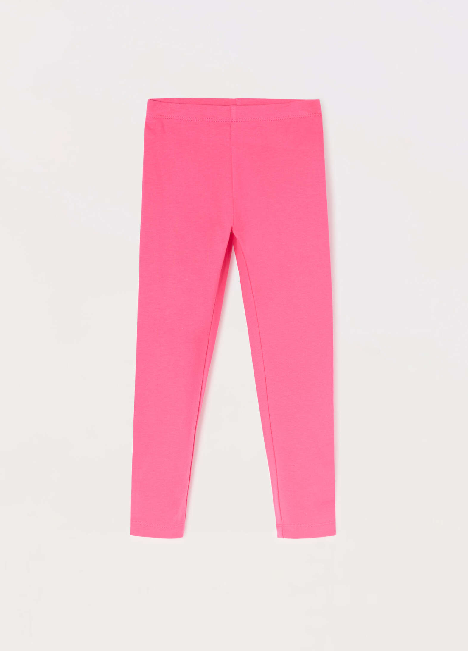 Stretch cotton leggings for girls