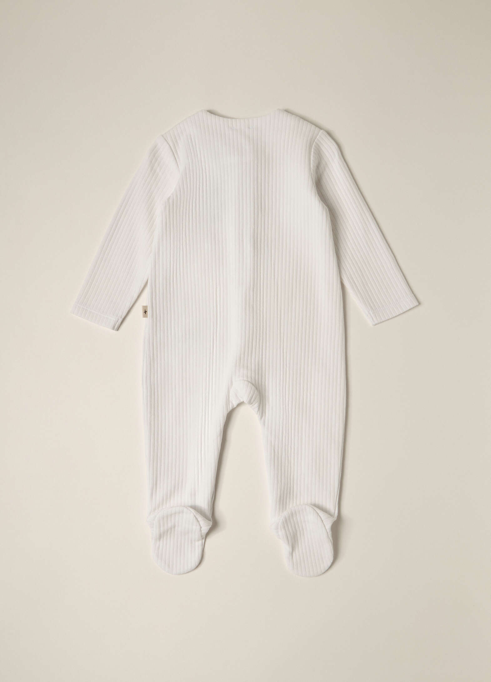 IANA pure cotton rib baby romper