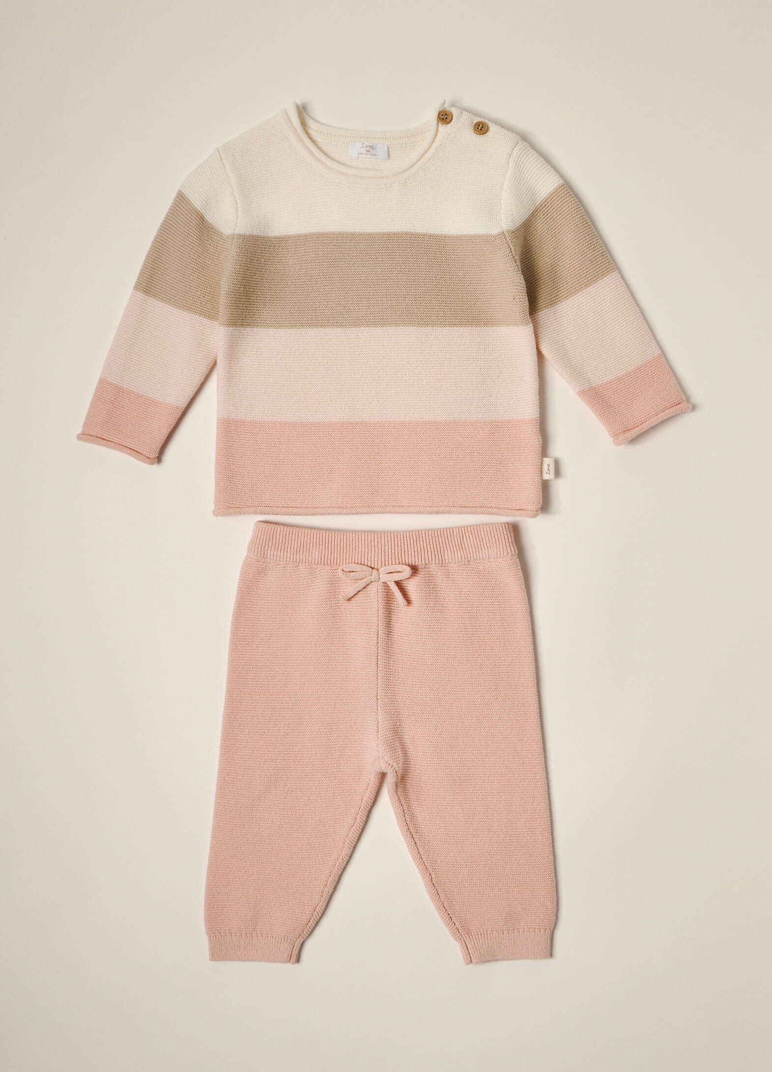 IANA Baby Girl Pure Cotton Knit Set