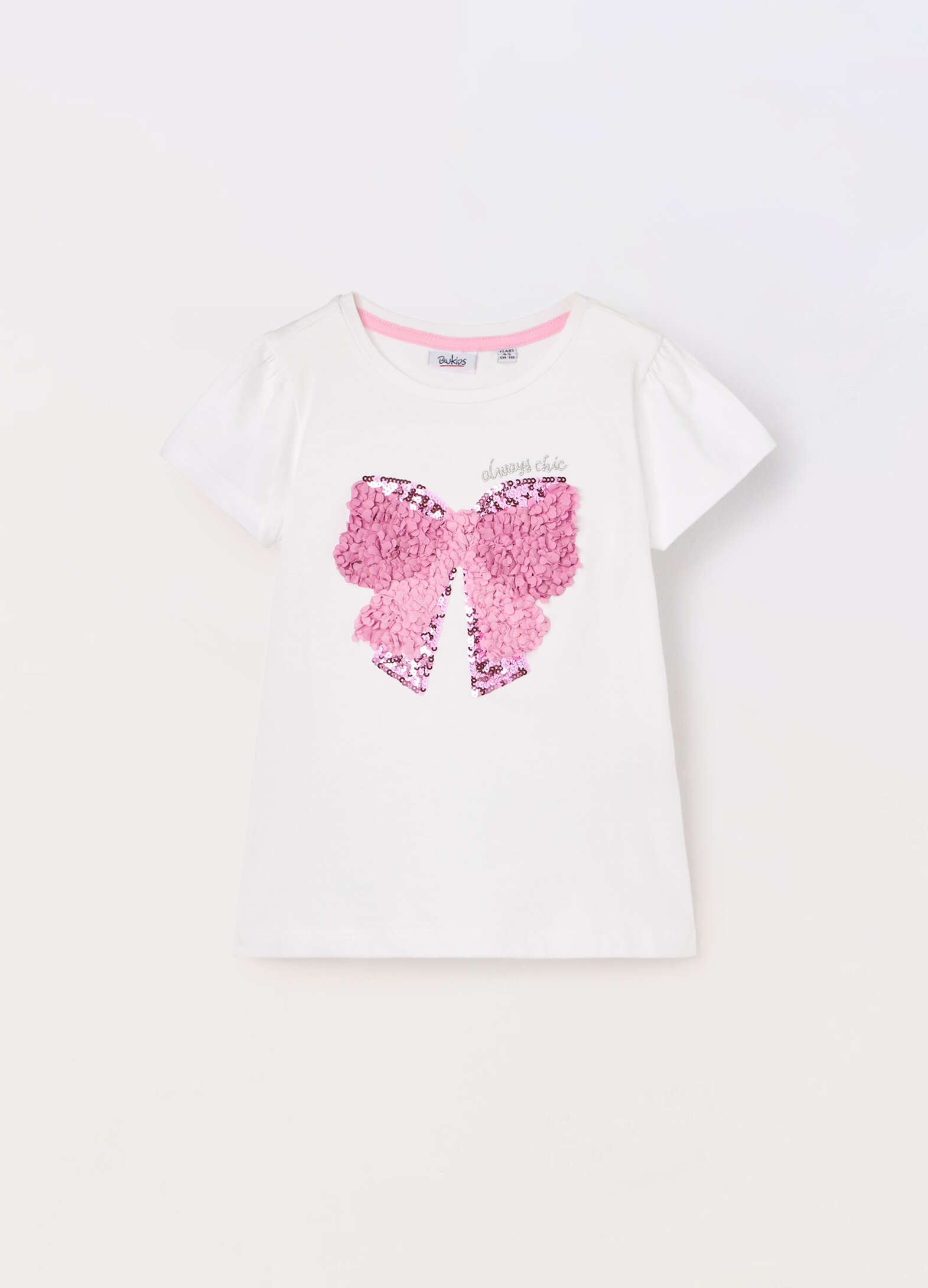 T-shirt in jersey di puro cotone bambina