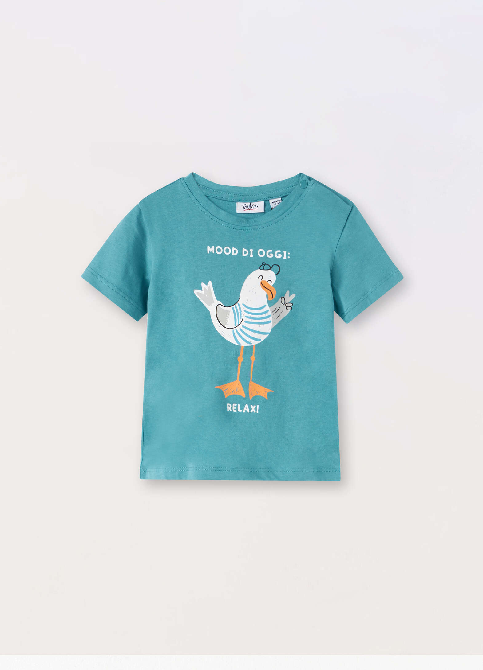 Pure cotton short-sleeved T-shirt for newborns