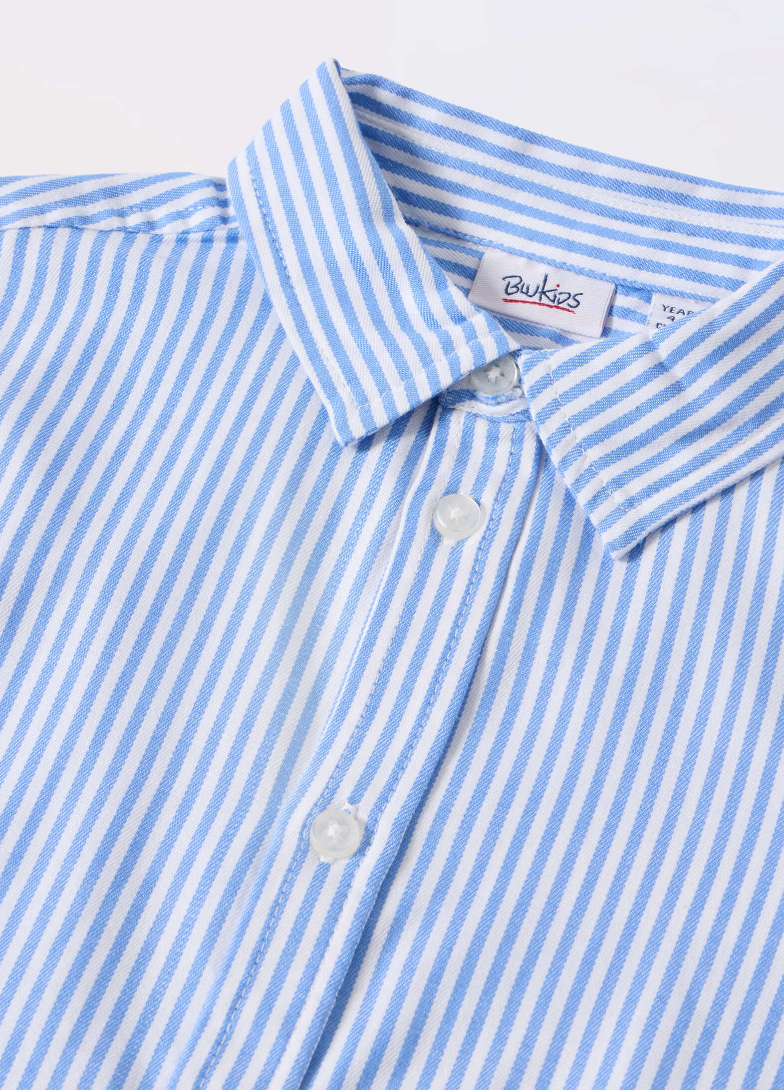 Pure cotton twill shirt for boys